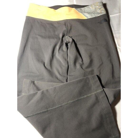 The North Face Pants Womens Small P Leggings Capri Vapor Nylon Orange Hawaiian - Picture 1 of 14